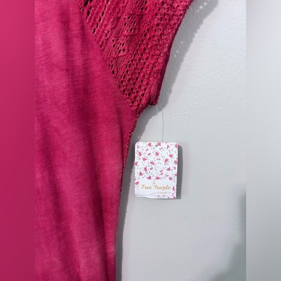 NWT Free People Strawberry Crochet Knit Bodycon Maxi Dress Small - Picture 5 of 8